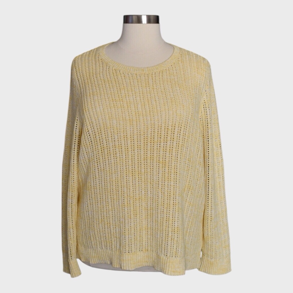 Talbots Open Stitch Pullover Crewneck Sweater